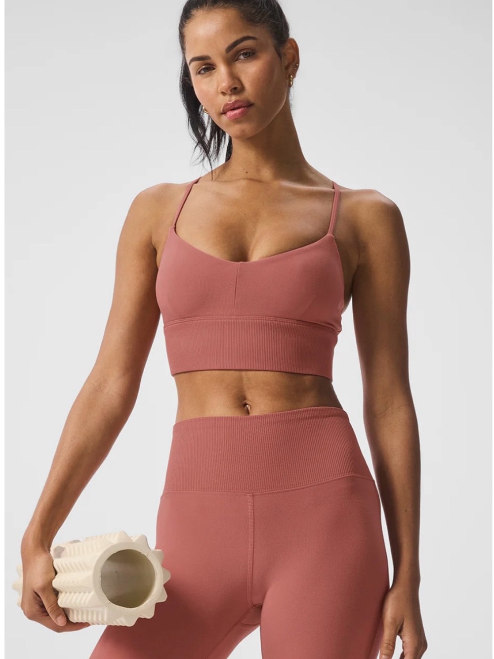ALO Yoga | Alosoft Lavish Bra - Soft Terracotta - Picture 1 of 4
